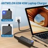 ANTWELON 65W 45W Laptop Ladegerät Netzteil 19,5V 3,34A für Dell