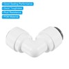 PATIKIL 3/8" Push to Connect Elbow Fittings, 3 Pack 90