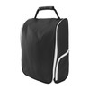 Golf Shoe Bag Convenient PU Leather Black Waterproof Dustproof Sport