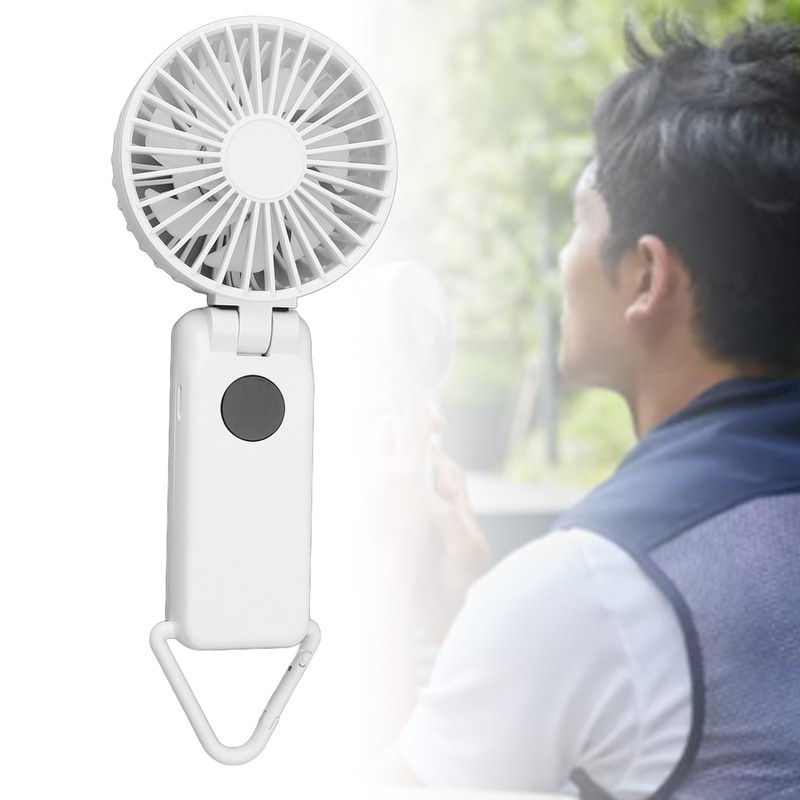 Mini Handheld Fan 3 Speeds Desk Fan Foldable Small Personal