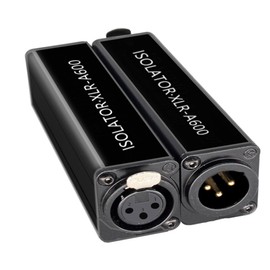 Aswalling 1 Piece Audio Cable Isolator XLR Eliminates Noise Ground Loop Audio Isolator Eliminates Noise Easy Install