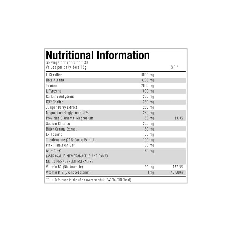 Per4m Pre Workout Powder 570g | Intense Pump, Sustained Energy