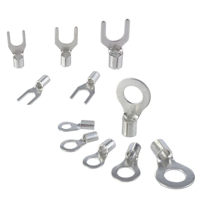 Kigauru 320 Pieces Bare Crimp Terminals, Round Terminals, RNB Model,