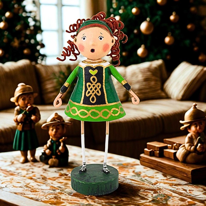 Lori Mitchell Celtic Katie Polyresin Figurine 12294 Irish Saint Patricks