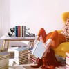 Metal Girl Reading Book Bookends，Lets Read Bookends for Shelves Bookshelf