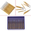 10pcs /set High Speed Dental Tungsten Steel Crown Metal Cutting