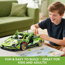 Car Building Set Speed Champions Building Set – 586 Pieces, Classic Sports Car Model for Kids and Adults Age 8-14-16, Fun Race Car Toy Set for Boys and Girls