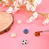 LUTER 300Pcs 15mm Half Wooden Balls Unfinished Split Wood Balls