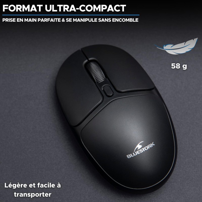 Bluestork - M-WL-OFF25 – Kabellose Maus Dongle USB 2,4 GHz