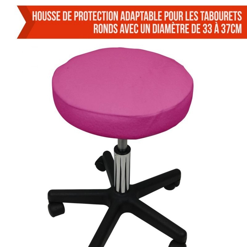Vivezen® Round Terry Cloth Stool Cover - 10 Colours -