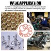 Rustark 320 Pcs Copper Flat Washers Assortment Kit Metric Sealing