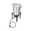 30 Qt Aluminum Turkey Fryer Pot Portable Gas Burner Outdoor