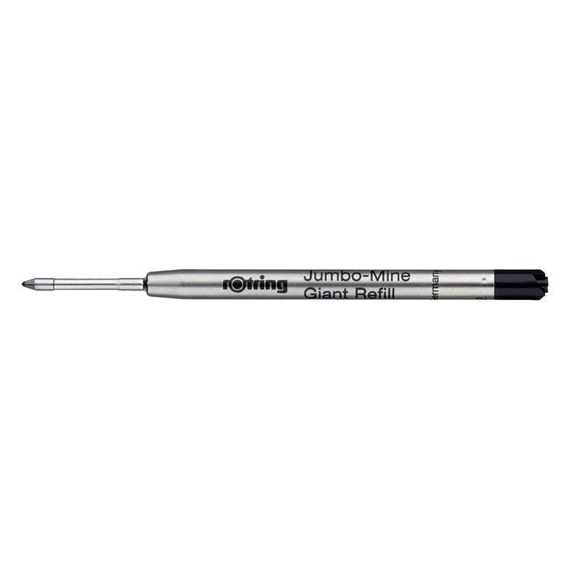 Rotring Ball Pen Refill Medium Tip - Black (Pack of