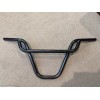 Unbranded BLACK PRETZEL BMX/ FREESTYLE BICYCLE HANDLEBARS 22.2 MM, 11"RISE
