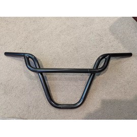 Unbranded  BLACK PRETZEL BMX/ FREESTYLE BICYCLE HANDLEBARS 22.2 MM, 11"RISE