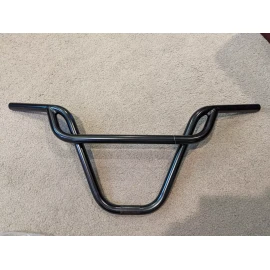 Unbranded  BLACK PRETZEL BMX/ FREESTYLE BICYCLE HANDLEBARS 22.2 MM, 11"RISE