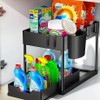 Under Sink Organizer – Sliding Cabinet Storage Rack, Bathroom Kitchen