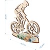 WORTGEFECHTE XL Money Gift Made of Wood Mountain Bike Gift