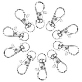 XINMEIWEN 60PCS Key Fob Hardware Set Includes 20Pcs Key Fob Hardware with Key Ring 20Pcs Leather Keychain Tassels and 20Pcs Swivel Snap Hooks for Keychain Making Hardware Supplies