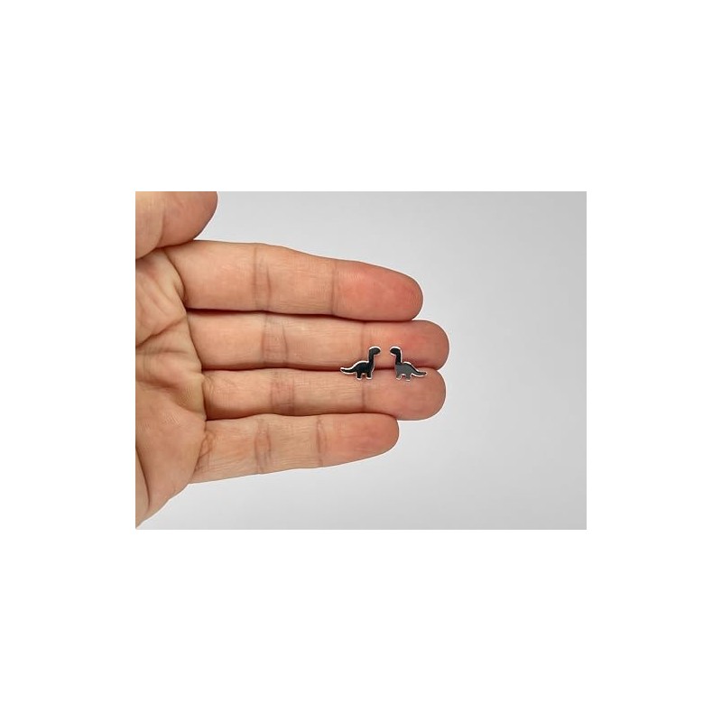 Dinosaur Earrings - 925 Sterling Silver