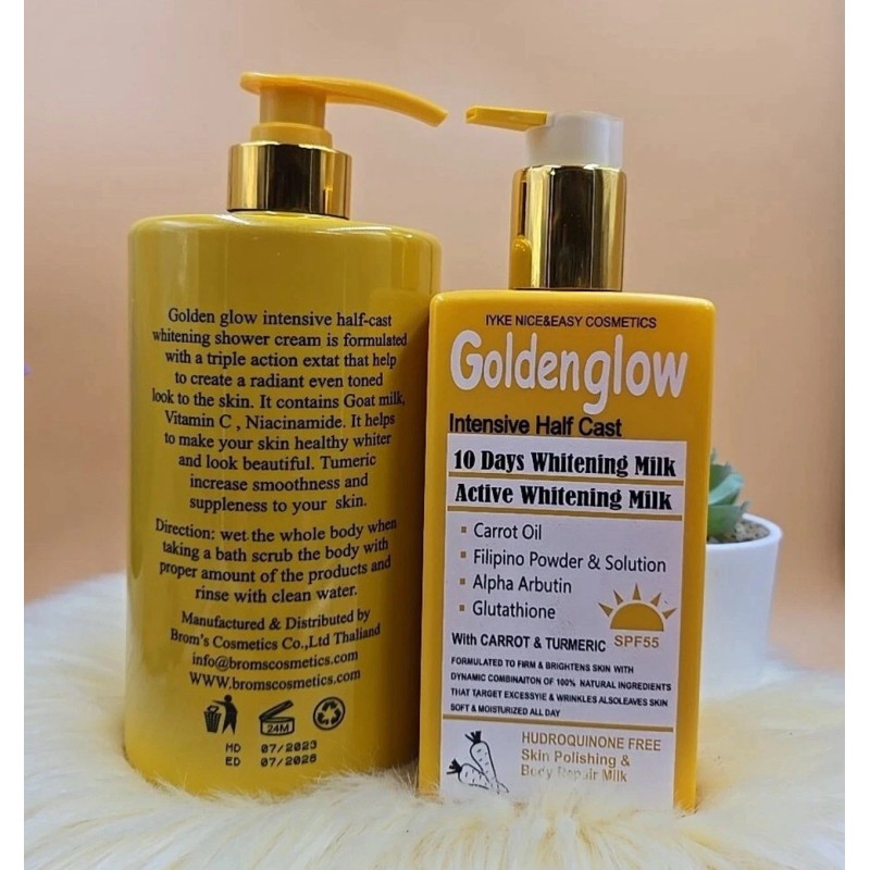 easy glow Golden Glow Body Milk 500ml Lotion Intensive Active