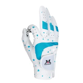 MAZEL Golf Gloves for Kids Junior Kids Ambidextrous Golf Gloves 1 Set (Star-Blue, L)