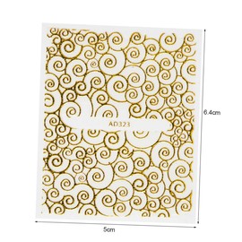 FOMIYES 20pcs Shining Nail Stickers 3D Nail Art Decals Pattern for Women Girls