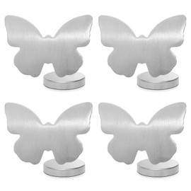 Outdoor Tablecloth Weighted Tablecloth Weights Outdoor, 4 Pieces Tablecloth Weights Made of Stainless Steel, Tablecloth Weight Magnet, Tablecloths Weight for Curtain Outdoor Garden (Butterfly)