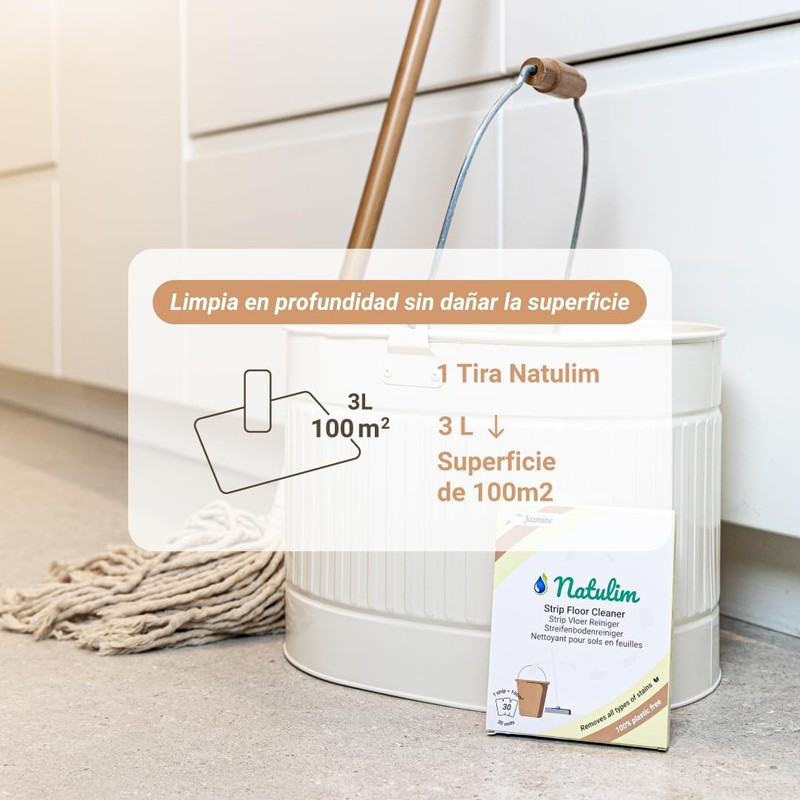 Friega suelos tiras biodegradable jazmin 30 unidades Natulim