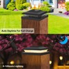 TSUNESLUX 12 Pack Solar Post Cap Lights Outdoor, 2 Modes