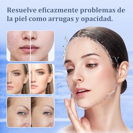 10 Piezas Mascarilla Bio-Colágeno, Mascarillas de colágeno que mejoran la elasticidad de la piel, Mascarillas facials reafirmante, hidratante, nutriti