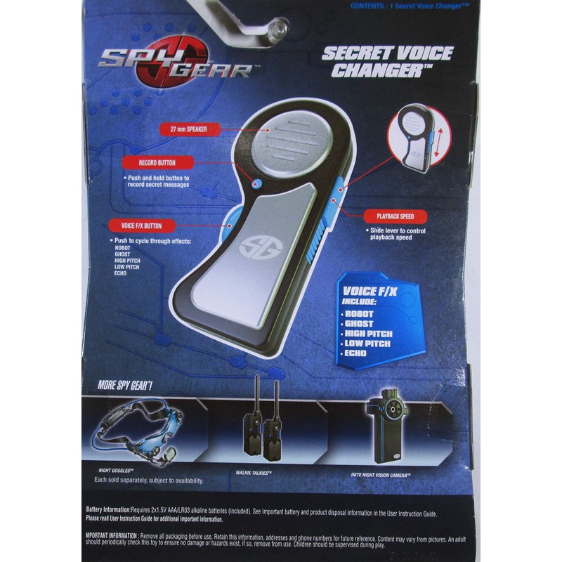 Spy Gear Secret Voice Changer Record and warp Your Voice