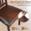 WUSOUPU Leather Seat Covers for Dining Chairs Waterproof Chair Seat