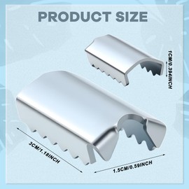 MorningRo 8 Pack Patio Umbrella Rib End Clips 1'' Umbrella Clips for Securing Canopy Fabric and Repair Ribs for Patio Garden Beach Outdoor