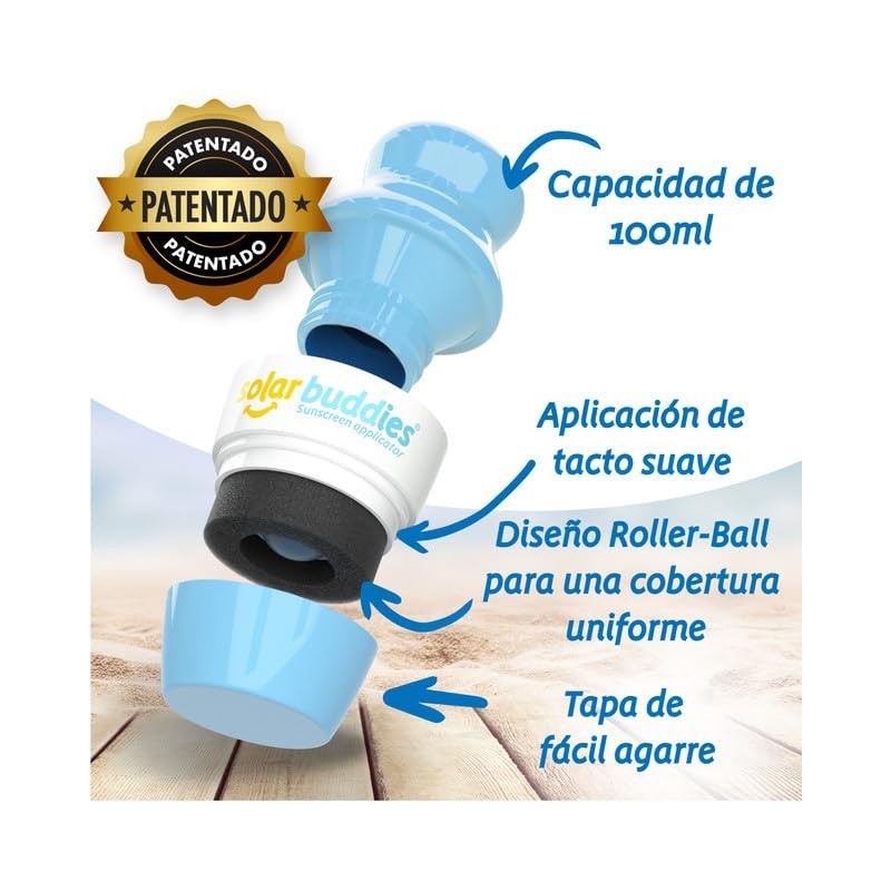Solar Buddies Sunscreen Applicator - Full Green & Blue Duo-