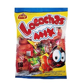 BENY LOCOCHAS PEG BAG HARD CANDY WITH CHILI POWDER CENTER 5.1OZ 18PCS (MIX)