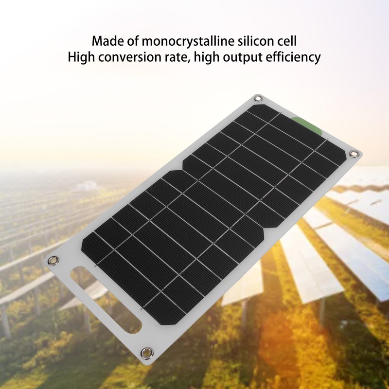 12W Solar Panel Monocrystalline Silicon Waterproof Portable Solar Panel with