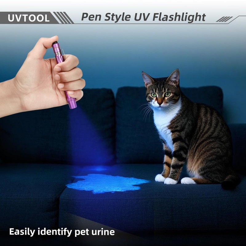 LIGHTFE UVTOOL-A2 395nm UV Blacklight Flashlight | High Power for