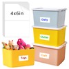 150 Pcs Labels for Storage Bins, 6 X 4 Inch