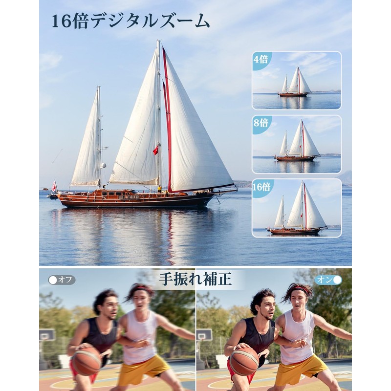 4K Digital Camera, 48 Megapixels, AF Function, 1.2 inches (3