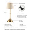 KDG Portables Cordless Table Lamp, Fabric Shade Desk Lamp, 4000mAh