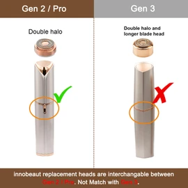Women's Facial Hair Remover Replacment Heads Compatible with Flawless Finishing Touch Facial Hair Removal Tool for Face