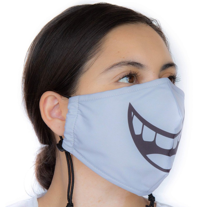 Headmost Comfymask 3 Layer Large Fabric Facemask: Water Repellent, Washable,