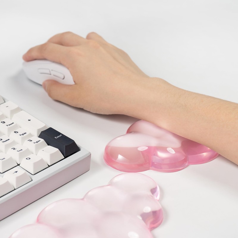 Ergonomic Gel Cloud Keyboard and Mouse Wrist Rest Set –