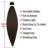 Pre-stretched Braiding Hair Easy Braid Professional Itch Free Synthetic Fiber
