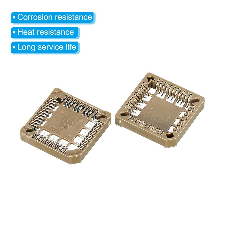 PATIKIL PLCC44P IC Socket 44Pin 1.26mm Pitch SMT Surface Mounted