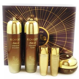 FARM STAY ESCARGOT NOBLESSE INTENSIVE SKIN CARE 3 PC SET  TONER, EMULSION, CREAM