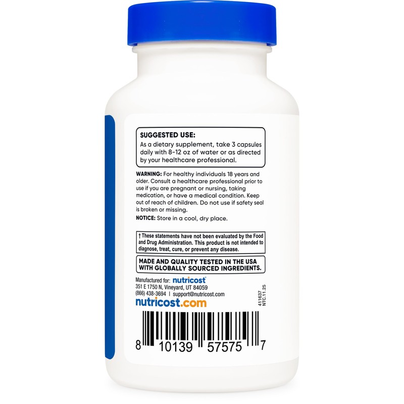 Nutricost Turmeric with BioPerine (2,300mg) 90 Capsules - 95% Curcuminoids