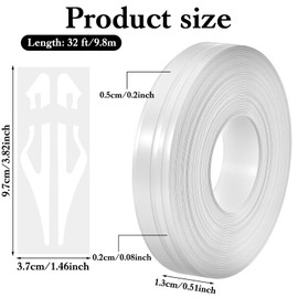 Ymapinc 2 Rolls White Automotive Pinstriping Tape - Waterproof Pin Stripe Tape for Cars, Vinyl Pinstriping Decals for Musical Instrument Motorcycle