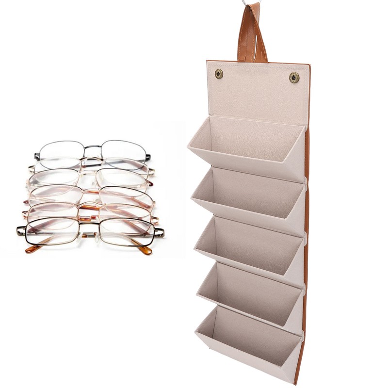 Glasses Storage Box High Capacity Waterproof Foldable Eyeglasses Storage Case